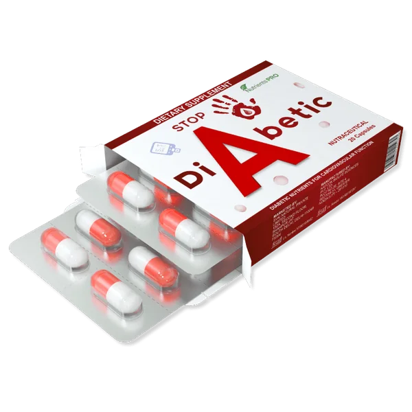 Stop Diabetic 20-capsule bottle — original pack